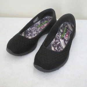 Women's Skechers Burst Shoes Memory Foam Blk Sz 8W